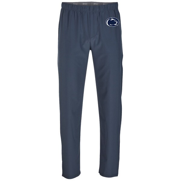 men's blue gray tech pants with Penn State Athletic Logo on upper left leg